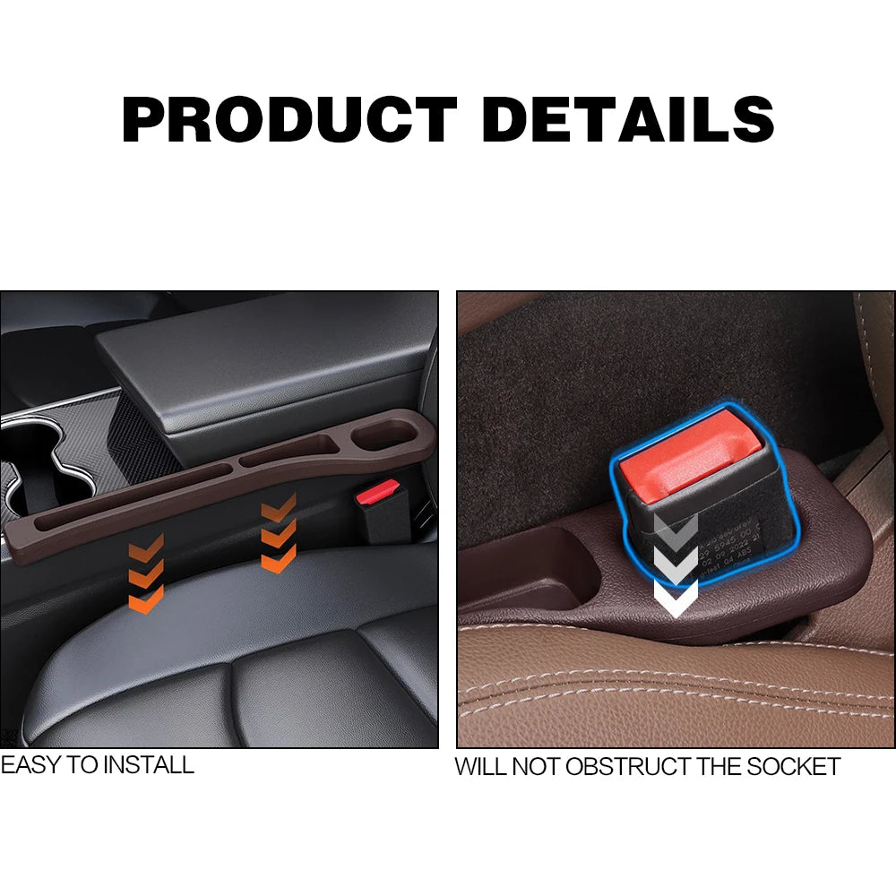 2X Car Seat Gap Filler Between Seats Crevice Interior Decoration Auto