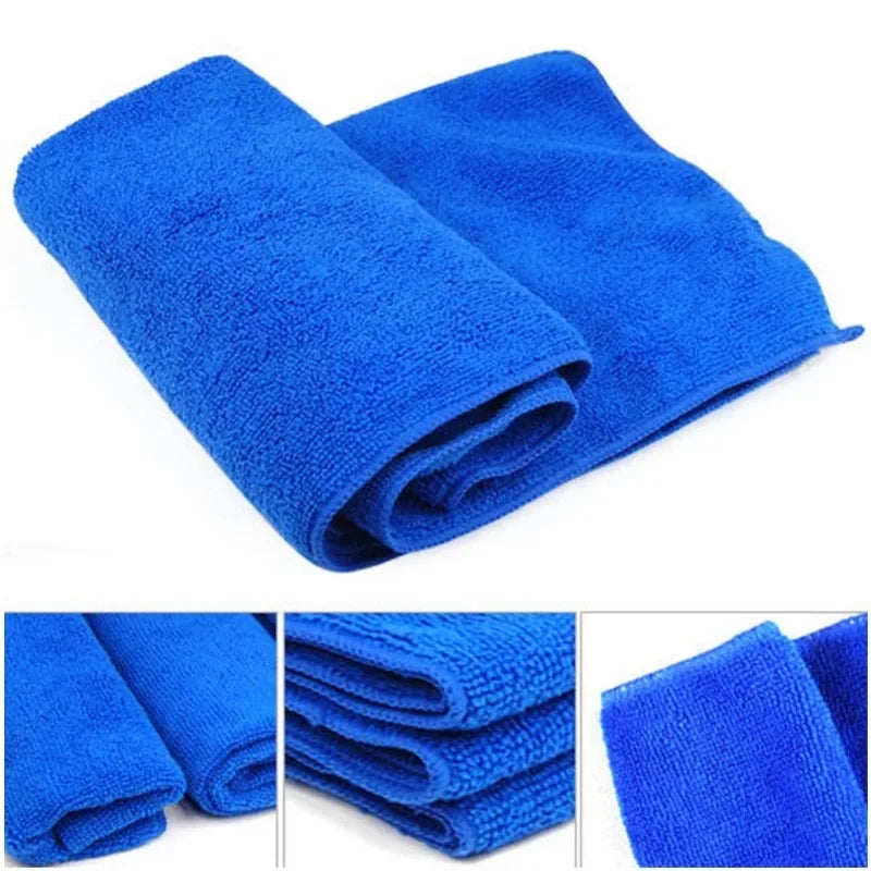 1-20Pcs Microfiber Towels Car Wash Drying Cloth Towel Household