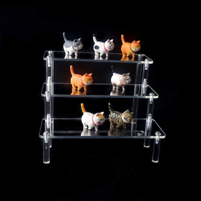 1-4 Tier Acrylic Display Stand Durable Display Rack For Cupcake