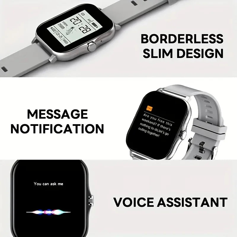 2023 New Bluetooth Answer Call Smart Watch Men Touch Call Fitness