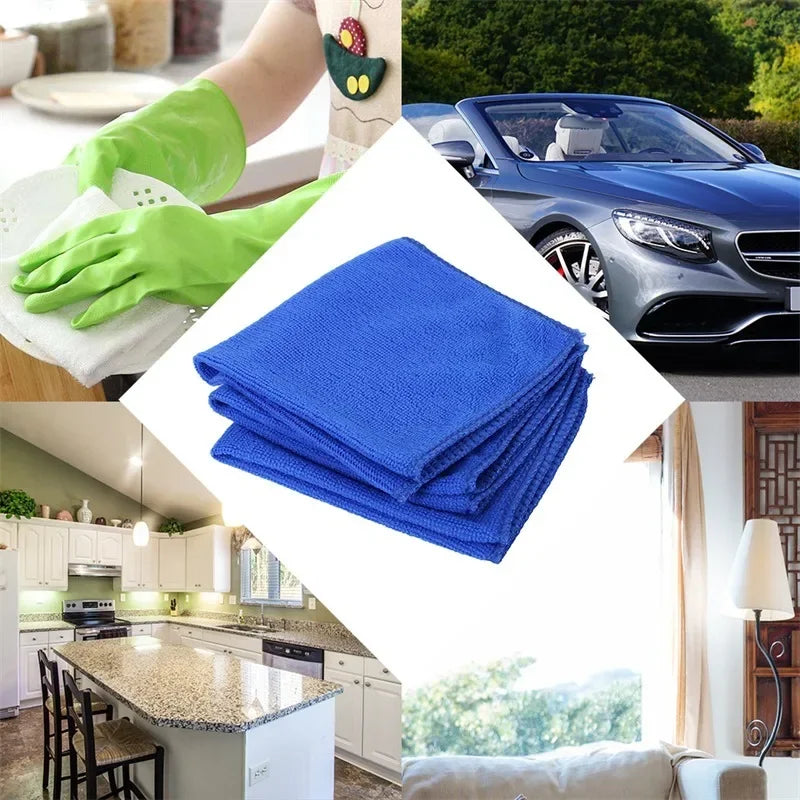 1-20Pcs Microfiber Towels Car Wash Drying Cloth Towel Household